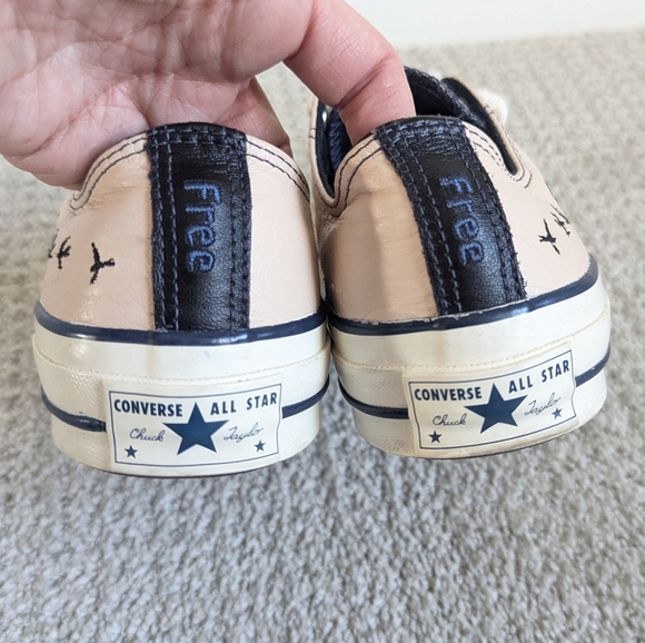 Converse All-Star Light Pink Size 9 Chuck Taylors Customized Birds - Picture 4 of 7